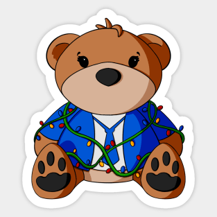 Christmas Vacation Teddy Bear Sticker